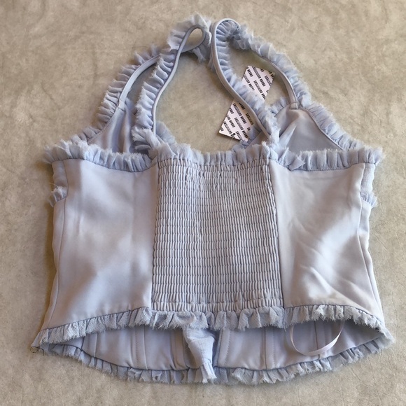 Urban Outfitters Medium Kimchi Blue Lace Ruffle Corset Cami Tank Size S - Picture 6 of 14